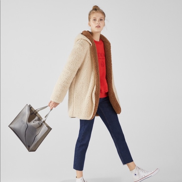 Bershka Jackets & Blazers - Bershka Reversible Teddy Jacket